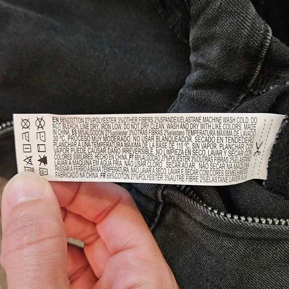 Forever 21 Denim Jumpsuit Women S Wide Leg Sleeveless Charcoal Wash Grunge Edgy - Picture 10 of 10